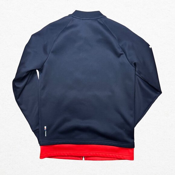 Puma BMW Motorsport Blue Fleece Jacket Size Small - Picture 2 of 7